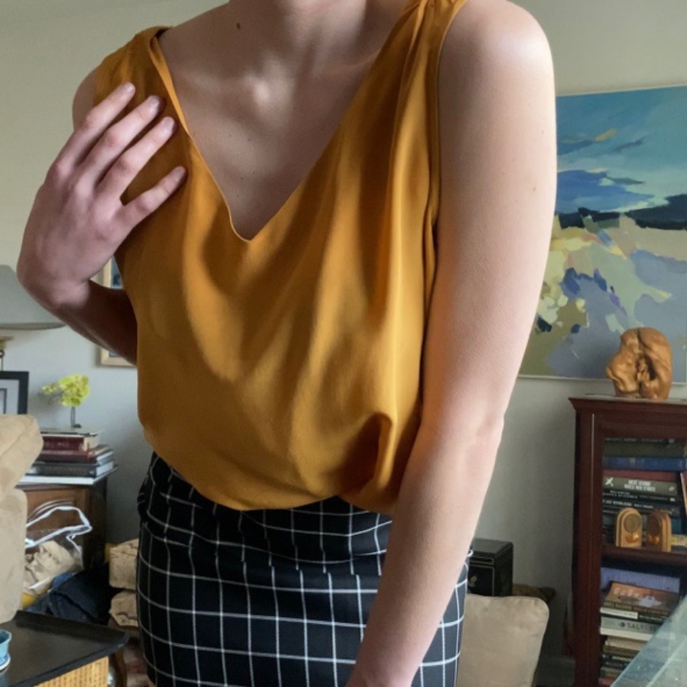 Silk blouse tank